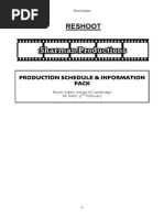 RESHOOT Production Schedule