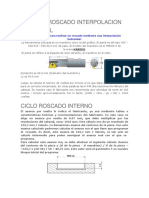 Ciclo de Roscado Interpolacion Helicoidal