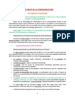 Fiche - Droit de La Communication CM