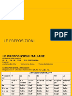 Le Preposizioni