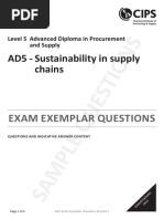 AD5 - Sustainability in Supply Chains - Questions and Answers