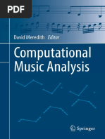 Computational Music Analysis: David Meredith Editor