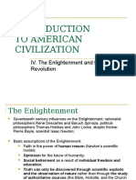 To American Civilization: IV. The Enlightenment and The American Revolution