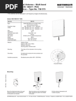 Indoor Directional Antenna - Multi-Band Amps / GSM / PCN / Dect / Pcs Vertical Polarization - Type No. 738 573