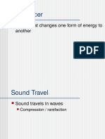 Basic Characteristics of Sound