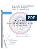 Informe Mantenimiento Vial - Plan de Mantenimiento de La Vía Riobamba - Penipe