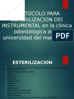 Protocolo para Esterilizacion Del Instrumental