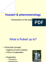 Husserl & Phenomenology