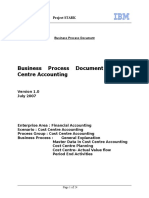 Business Process Document - Cost Centre Accounting