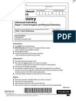 Specimen QP - Paper 1 Edexcel Chemistry As-Level