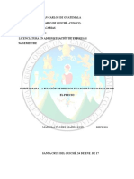 Factores Internos y Externos para La Fijación de Precios