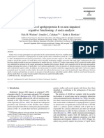 Wisdom2011.the Effects of Apolipoprotein E On Non-Impaired Cognitive Functioning - A Meta-Analysis