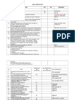 AOC Check List