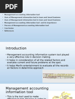 Management Accounting Information As A Decision Making Tool