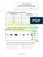 C 1.4 Fórmulas Químicos de Substâncias Moleculares Ficha de Trabalho 1