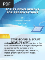 Script Development For Presentations