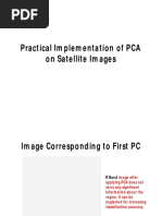 Practical Implementation of PCA On Satellite Images