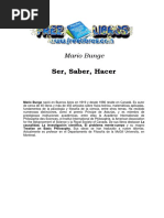 Ser, Saber, Hacer - Mario Bunge-FREELIBROS PDF