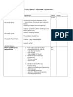 Computer Literacy Program For NPCMST: Output: Business Letter, Greeting Card Output: Grading System