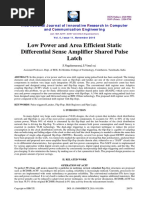 Low Power and Area Efficient Static Differential Sense Amplifier Shared Pulse Latch