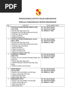 Perancangan Aktiviti Kelab Kebudayaan