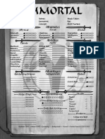 Immortal The Gathering Character Sheet