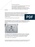 Técnicas Psicoterapéuticas para Adolescentes