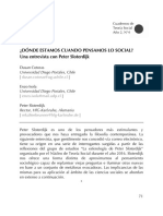 Donde Estamos Cuando Pensamos Lo Social PDF