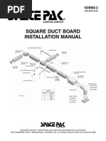 Square Duct Board Installation Manual