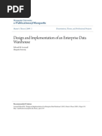 Design and Implementation of An Enterprise Data Warehouse