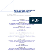 Reglamento General de La Ley de Propiedad Horizontal PDF