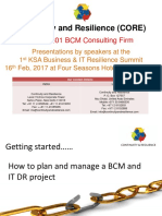 How To Plan and Manage A BCM and IT DR Project