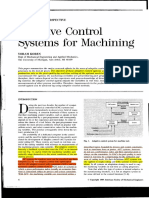 Adaptive Control Systems For Machining