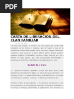 Carta de Liberación Del Clan Familiar