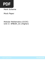 6411 - 12 5MB3H Unit 3 - Mock Paper Mark Scheme