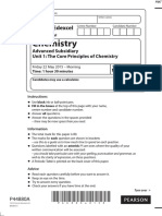 June 2015 (IAL) MS - Unit 1 Edexcel Chemistry A-Level