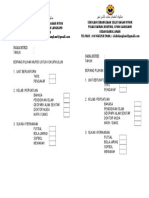 Borang Pilihan Murid Untuk Kokurikulum