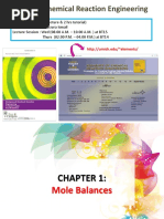 KC32203 Chemical Reaction Engineering