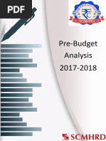 Pre Budget Analysis 2017 18