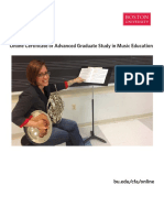 Online Certificate of Advanced Graduate Study in Music Educa