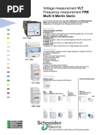 Multi 9 Merlin Gerin: Voltage Measurement VLT Frequency Measurement FRE