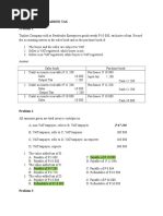 Tax.M-1403 Value Added Tax Problem 1: Answer