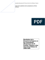 Resultados de Encuesta de Hogares Afroperuanos