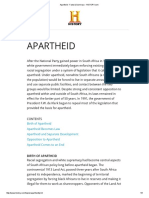 Apartheid - Facts Summary - History