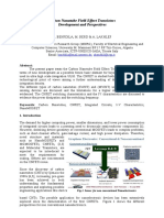 Carbon Nanotube Field Effect Transistors Development and Perspectives