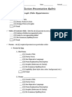 Poetry Powerpoint Rubric - New 1