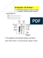 Electrolysis of Brine