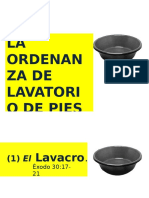 Lavatorio de Pies Orddenanza