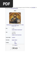 Jesus: Christ (Title) Christ (Disambiguation)