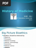 History of Medicine: BHMP - Meu North Sumatera University 2013